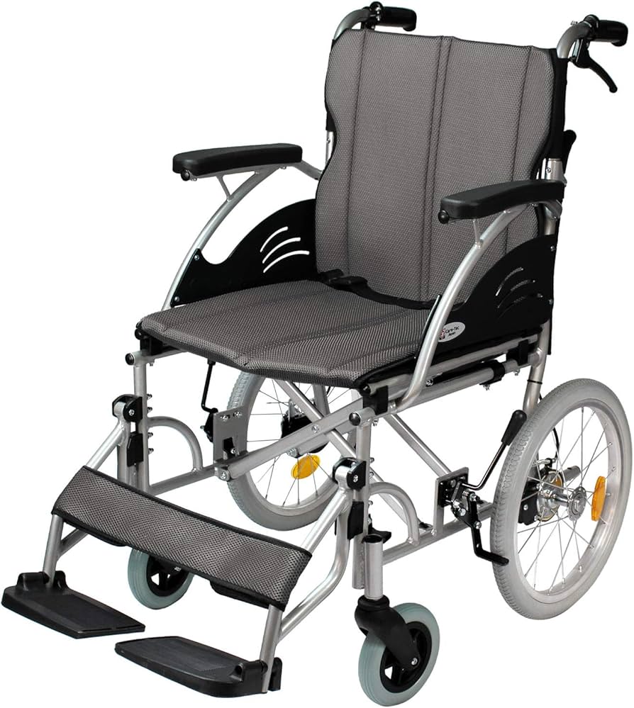 超美品　日本製　洗える介助式車椅子 車いす 介助式車椅子 KC-3PU DB LG マキテック COLORS～カラーズ